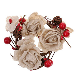 Mariage Rustique Naturelles Jute Burlap Fleur Corsage Poignet Shabby Décoration