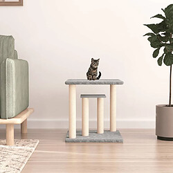 vidaXL Arbres à chat avec plates-formes gris clair 50 cm