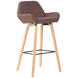 Non Tabouret de bar Newnan en tissu 4 pieds structure naturel (chêne)