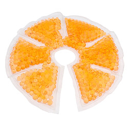 Compresses froides chaudes de paquet de glace de gel d'allaitement réutilisable pour l'orange de mère infirmière pas cher