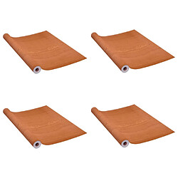 vidaXL Films autoadhésifs pour portes 4 pcs Chêne clair 210x90 cm PVC