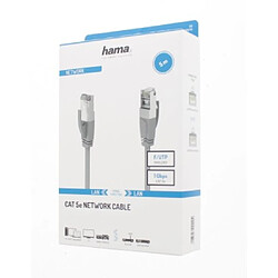 HAMA Câble réseau, CAT-5e, 1 Gbit/s, blindé F/UTP, 5,00 m