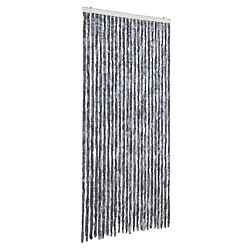 vidaXL Rideau anti-mouches argenté 100x200 cm chenille