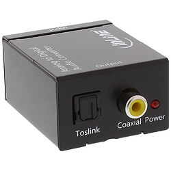 InLine® Audio Converter Entrée analogique-numérique 2x sortie stéréo RCA Toslink ou RCA