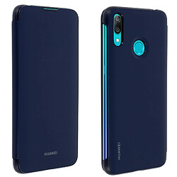 Housse Huawei Y7 2019 Etui Clapet Rangement Carte Protection Intégrale - Bleu