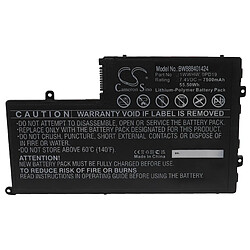 vhbw Batterie compatible avec Dell INS14MD-1328R, INS14MD-1328S, INS14MD-1528R, INS14MD-1528S ordinateur portable (7500mAh, 7,4V, Li-polymère)