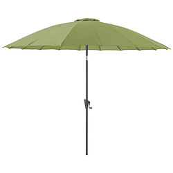 Proloisirs Parasol terrasse en fibre de verre Pagode 300 cm Olive.