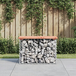 Maison Chic Banc jardin| Banc d'extérieur | Chaise design gabion 63x31,5x42 cm bois massif de douglas -GKD23505