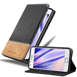 Cadorabo Coque Samsung Galaxy S2 / S2 PLUS Etui en Noir