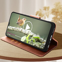 Acheter Avizar Étui pour Samsung Galaxy A05 Porte-carte Support Vidéo Vintage Marron Foncé