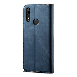 Avis Wewoo Housse Coque Pour Huawei P Smart Z / Y9 Prime Denim Texture Style décontracté Étui en cuir à rabat horizontal avec support et fentes cartes et portefeuille bleu