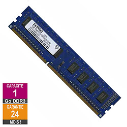 Barrette Mémoire 1Go RAM DDR3 Elpida EBJ10UE8BDF0-DJ-F PC3-10600U 1333MHz 1Rx8 - Reconditionné