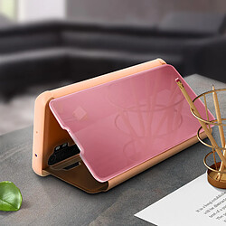 Avis Avizar Housse Xiaomi Mi Note 10 Lite Clapet translucide Design Miroir Support rose