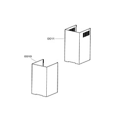 Whirlpool CHEMINEE FIXE INFERIEURE REP 0010