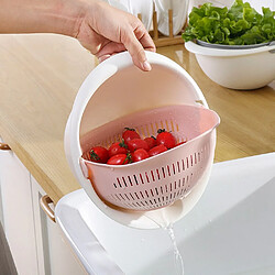 Acheter Universal Cuisine silicone double fuite panier bol lavage rangement panier filtre bol drainage légumes nettoyage panier outillage | sac panier