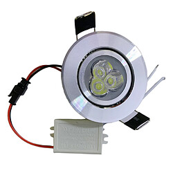 Acheter 1W LED Downlight Kit Encastré Plafonnier Luminaire Ampoule + Pilote Blanc