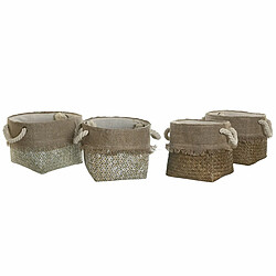 Avis Set de basket DKD Home Decor 28 x 28 x 20 cm méditerranéen (2 Unités)