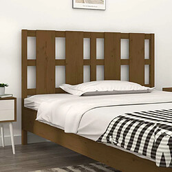 Maison Chic Tête de lit scandinave pour lit adulte,Meuble de chambre Marron miel 125,5x4x100 cm Bois massif de pin -MN57400