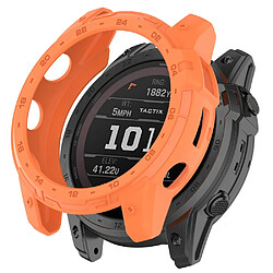 Coque en TPU avec cavité sport à dégagement rapide pour votre Garmin Enduro 2/Tactix 7 - orange