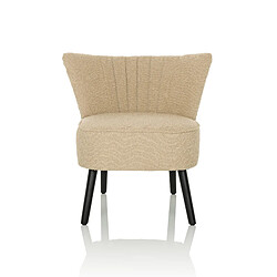 Fauteuil lounge / relax MANISO Tissu beige hjh LIVING 