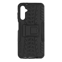 Avizar Coque pour Samsung Galaxy A14 4G et 5G Bi-matière Antichoc Béquille Support Noir