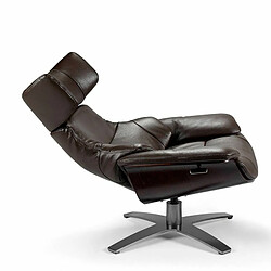 Avis Angel Cerda Fauteuil pivotant en cuir avec relax