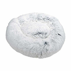 Paris Prix Coussin pour Chien & Chat Fluffy 75cm Blanc Chiné