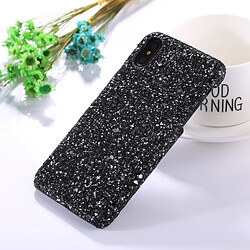 Wewoo Coque noir pour iPhone X Coloré Sequins Pâte De Protection Étui Arrière