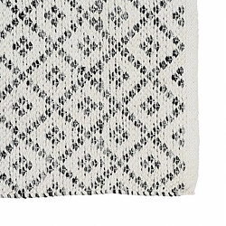 BigBuy Home Tapis Blanc Gris 70 % coton 30 % Polyester 160 x 230 cm pas cher