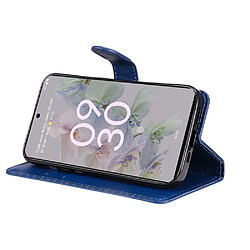 Avis Htdmobiles Housse pour Google Pixel 6a 5G - etui coque pochette portefeuille + verre trempe - BLEU