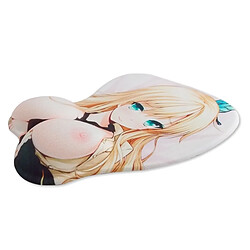 Totalcadeau Tapis de souris 3D ergonomique manga aux seins nus repose-poignet