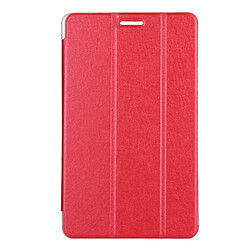 Wewoo Housse Étui rouge pour Huawei MediaPad T3 8 pouces Silk Texture horizontale Flip en cuir avec 3-pliage titulaire