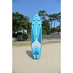 Stand Up Paddle gonflable INDIANA BLUE ROHE 10'6'' (320cm) 30'' (76cm) 6'' (15cm) avec Pompe, Pagaie, Leash et Sac de transport