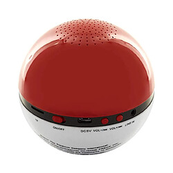 BigBen Enceinte Bluetooth Sans Fil Pokeball Lumineuse et Rechargeable Rouge