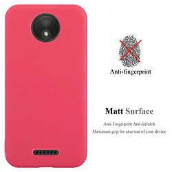 Cadorabo Coque Motorola MOTO C PLUS Etui en Rouge