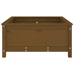 Acheter vidaXL Jardinière marron miel 82,5x82,5x39 cm bois massif de pin