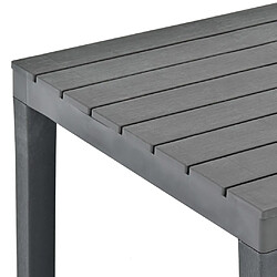 Avis vidaXL Table de jardin Anthracite 78x78x72 cm Plastique