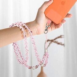 Avis Avizar Cordon Smartphone Universel Coque et Étui Pendentif avec perles 74cm rose