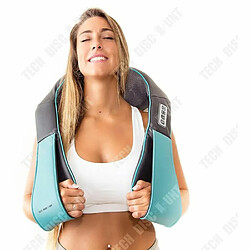 Acheter Tech Discount TD® masseur cervical dos epaule cou shiatsu electrique chauffant sans fil vibrant appareil de massage douleurs coussin intelligent