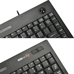 Acheter Wewoo Clavier QWERTY pour Windows MC-9712 filaire d'ordinateur multimédia 88 touches avec Trackball