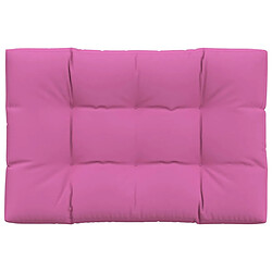 vidaXL Coussin de palette Rose 120x80x12 cm tissu