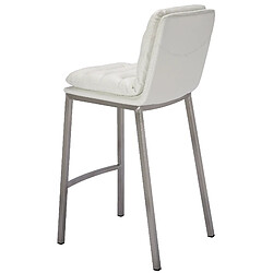 Acheter Non Tabouret de bar Dundalk simili cuir acier inoxydable