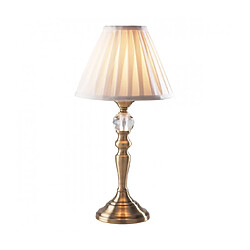 Luminaire Center Lampe de table Beau Laiton blanc,antique 1 ampoule 40cm