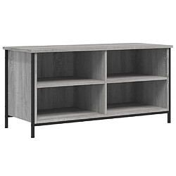 Maison Chic Meuble TV scandinave gris - Banc TV pour salon Sonoma 100x40x50 cm Bois d'ingénierie -MN59119