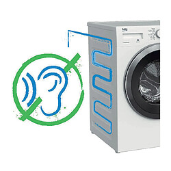 Lave-linge hublot 11kg 1400 tours/min - LLF11W2 - BEKO pas cher