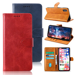 Wewoo Housse Coque Etui à rabat horizontal en cuir vachette pour Xiaomi Redmi Note 5A Xiaomi Redmi Y1 Liteavec porte-cartes et rouge