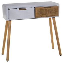 Avis Console Alexandra House Living Blanc Bois 80 x 78 x 30 cm