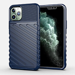 Wewoo Coque Souple TPU antichoc Thunderbolt pour iPhone 11 Pro bleu foncé