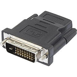 Adaptateur HDMI, DVI Renkforce RF-4212228 [1x HDMI femelle - 1x DVI mâle 24+1 pôles] 0 m noir