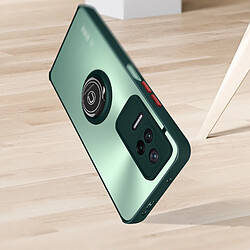 Acheter Avizar Coque pour Xiaomi Poco F4 5G Bi-matière Bague Métallique Support Vidéo vert